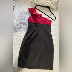 Addriana Papell Cocktail dress, red and black size 8
